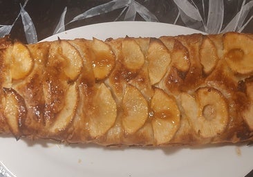 Dulce hojaldre de manzana