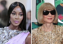 Naomi Campbell y Anna Wintour.