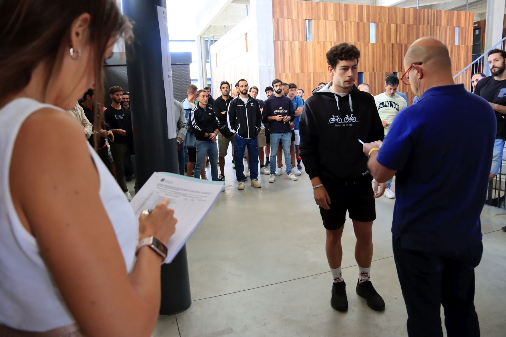 Fotografías del examen para ser bombero en Segovia