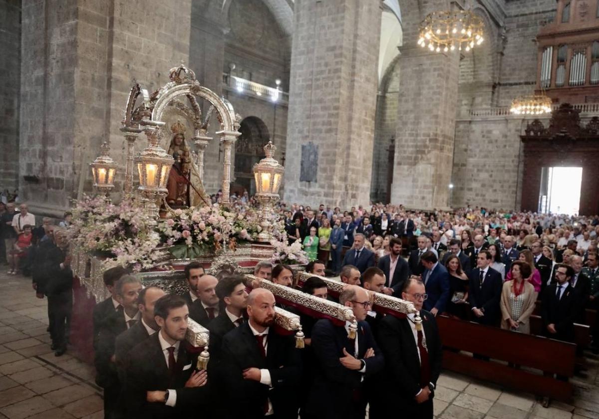 Procesión de Nuestra Señora de San Lorenzo en una imagen de archivo.