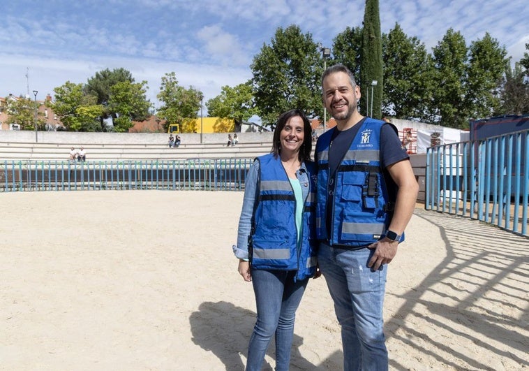 Raúl de la Cruz y Marta Laherranz, médico y enfermera de TauroMed.