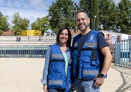 Raúl de la Cruz y Marta Laherranz, médico y enfermera de TauroMed.