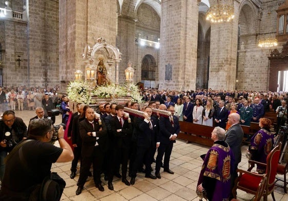 Ambiente en Valladolid durante la procesión de Nuestra Señora de San Lorenzo