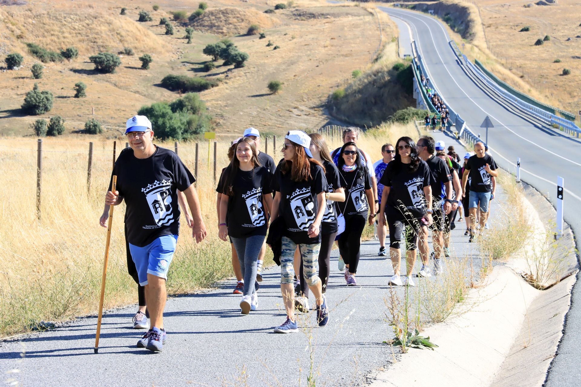 Fotografías de la marcha vecinal en Palazuelos de Eresma