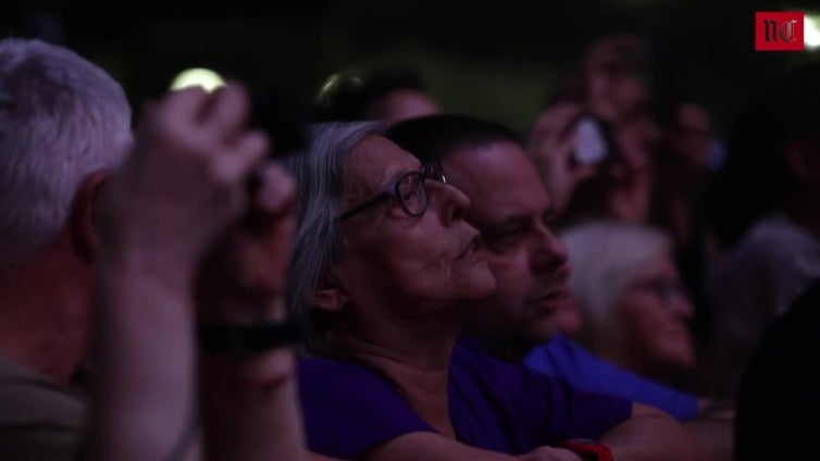 Concierto de Raphael en la Plaza Mayor de Valladolid