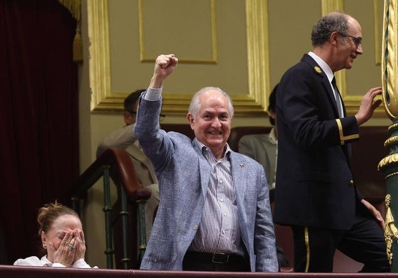 Antonio Ledezma, exalcalde de Caracas, ayer en el Congreso.