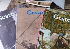 Portadas de números de la revista 'Gesto'.