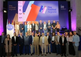 Asistentes a la inauguración de la nueva edición de Hay Festival, celebrada en IE University.