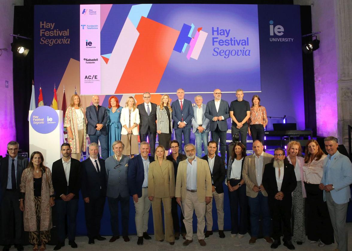 Asistentes a la inauguración de la nueva edición de Hay Festival, celebrada en IE University.