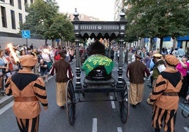 Recreación del funeral de Red Hugh O'Donnell el año pasado.