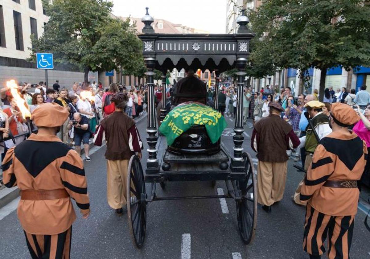 Recreación del funeral de Red Hugh O'Donnell el año pasado.