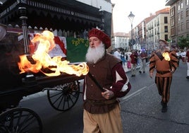 Imágenes del cortejo fúnebre al príncipe irlandés Red Hugh O'Donnell por las calles de Valladolid