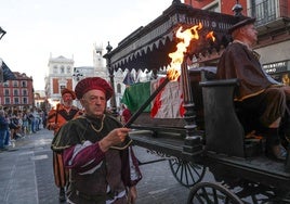 El cortejo fúnebre de Red Hugh O'Donnell atraviesa la calle Santiago de Valladolid