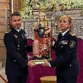 La Policía Local de Valladolid renueva sus votos con la Virgen de San Lorenzo