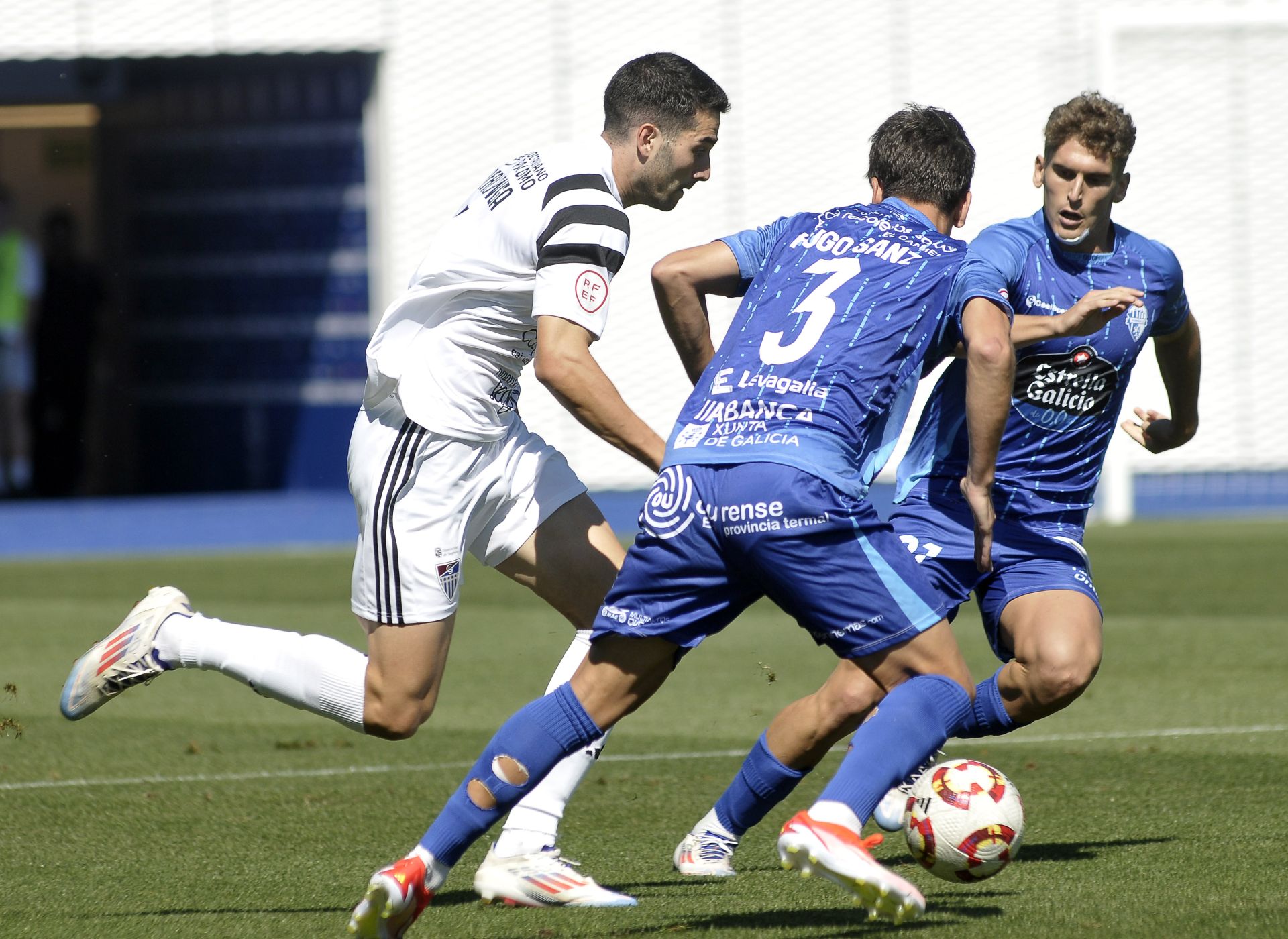 Berlanga, durante el partido ante el Ourense.