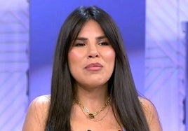 Isa Pantoja, en un plató de televisión.