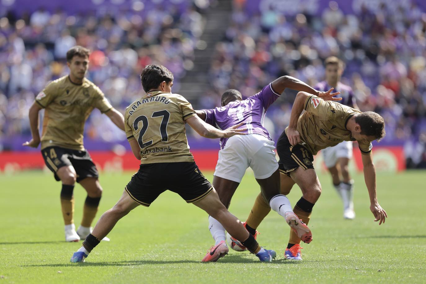 El empate en Zorrilla ante la Real Sociedad, en imágenes