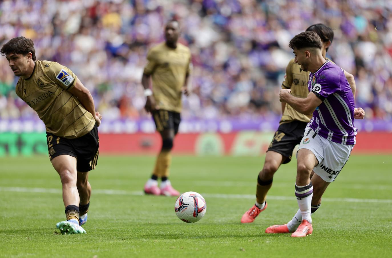 El empate en Zorrilla ante la Real Sociedad, en imágenes