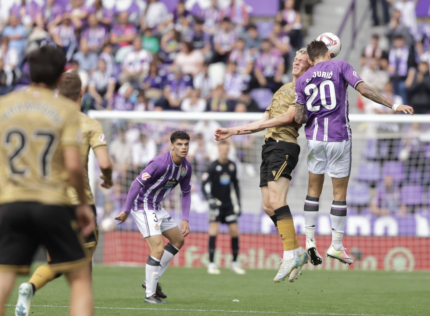 El empate en Zorrilla ante la Real Sociedad, en imágenes