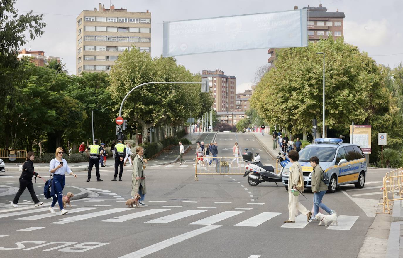 Imágenes de la capital vallisoletana en el Día sin Coche