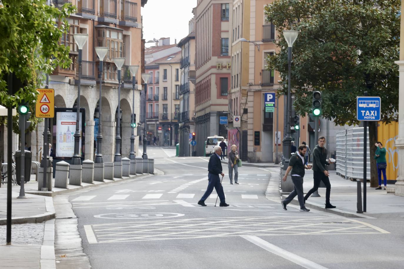 Imágenes de la capital vallisoletana en el Día sin Coche