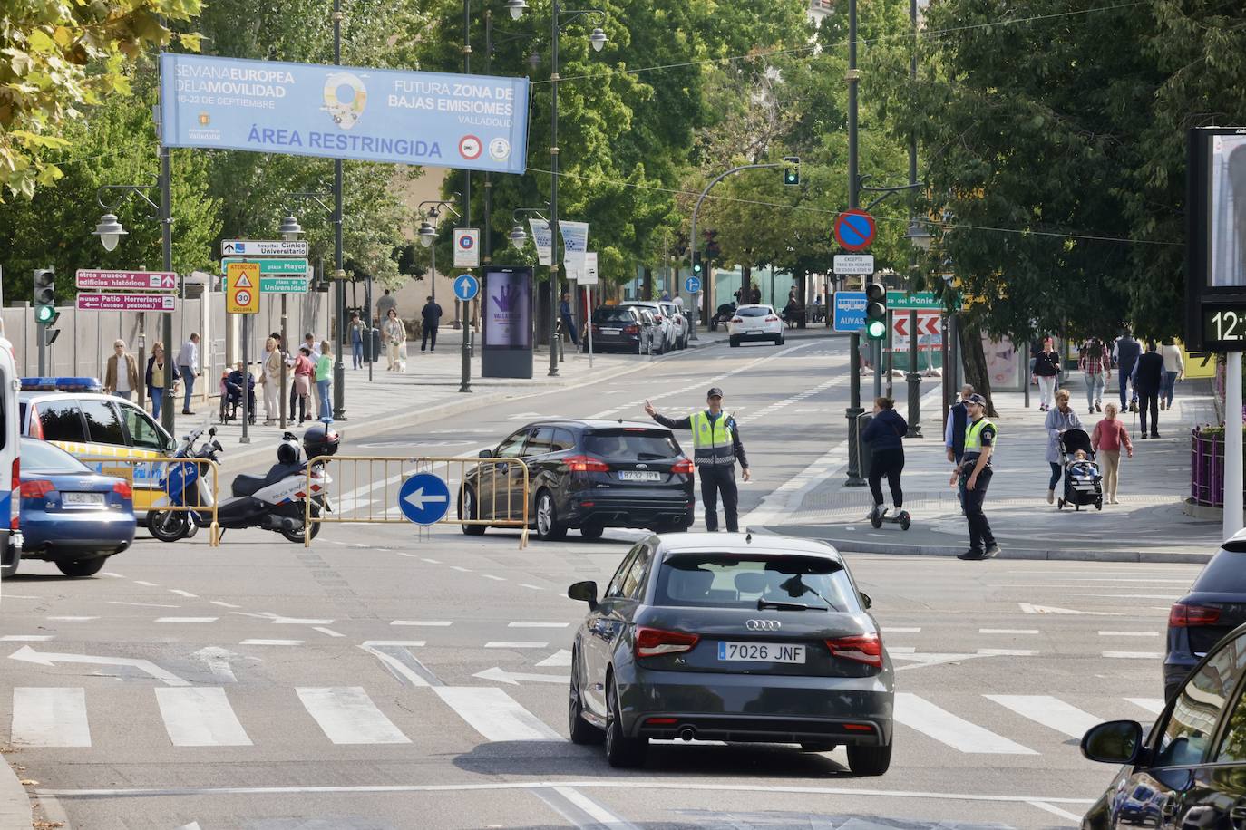 Imágenes de la capital vallisoletana en el Día sin Coche