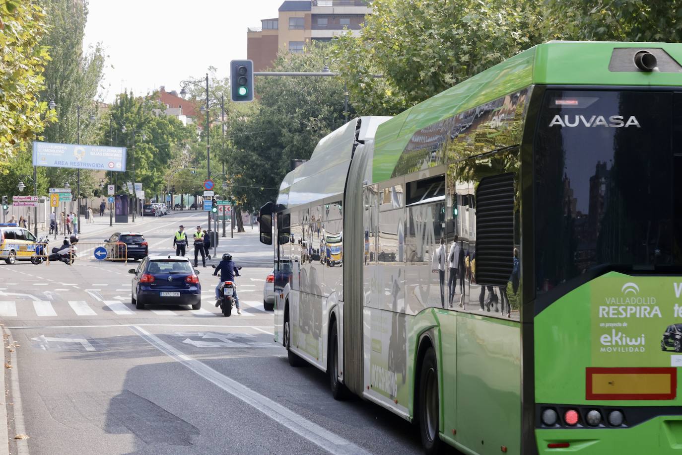 Imágenes de la capital vallisoletana en el Día sin Coche