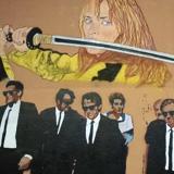 Tarantino se pasea por Cantarranas: el mural que rinde homenaje a 'Reservoir dogs'