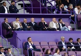 Aspecto del palco en el partido del pasado sábado ante la Real Sociedad.