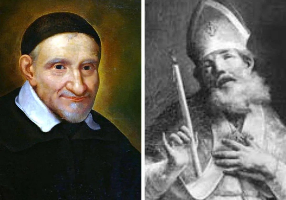 San Vicente de Paúl y San Bonfilio de Fara.