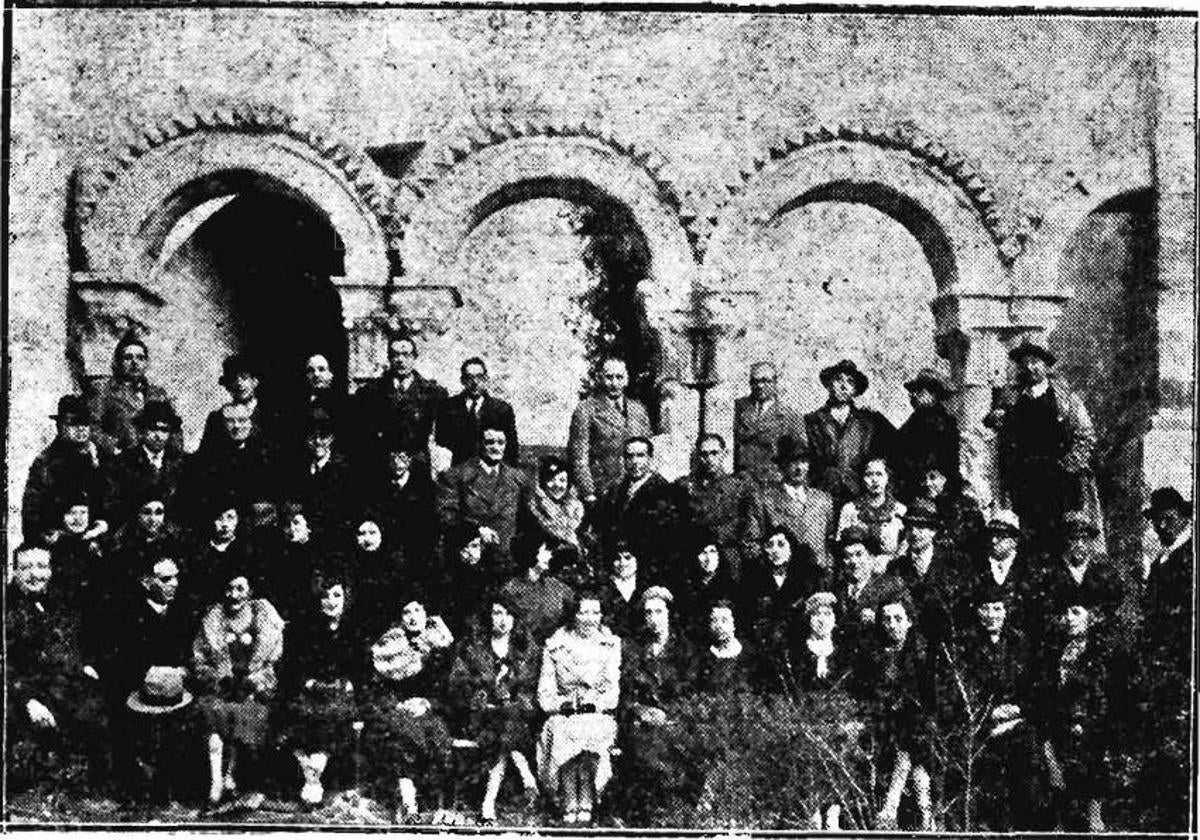 Visita del Club Rotary de Valladolid al Museo Nacional de Escultura el 17 de marzo de 1934.