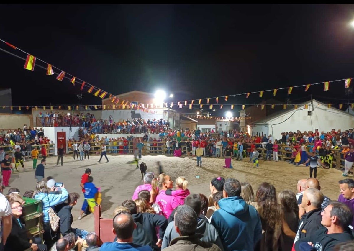 Imagen secundaria 1 - Los quintos 2024: Laura Burgos, Laura Llorente, Aaron Suárez, Adriana Galán, Carla Marugán, Mohamed Amid y Jorge Traver. Espectáculos taurino e imagen de San Miguel Arcángel