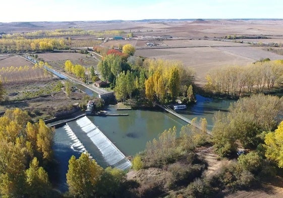 Vista del Canal del Pisuerga, a la altura de Herrera.