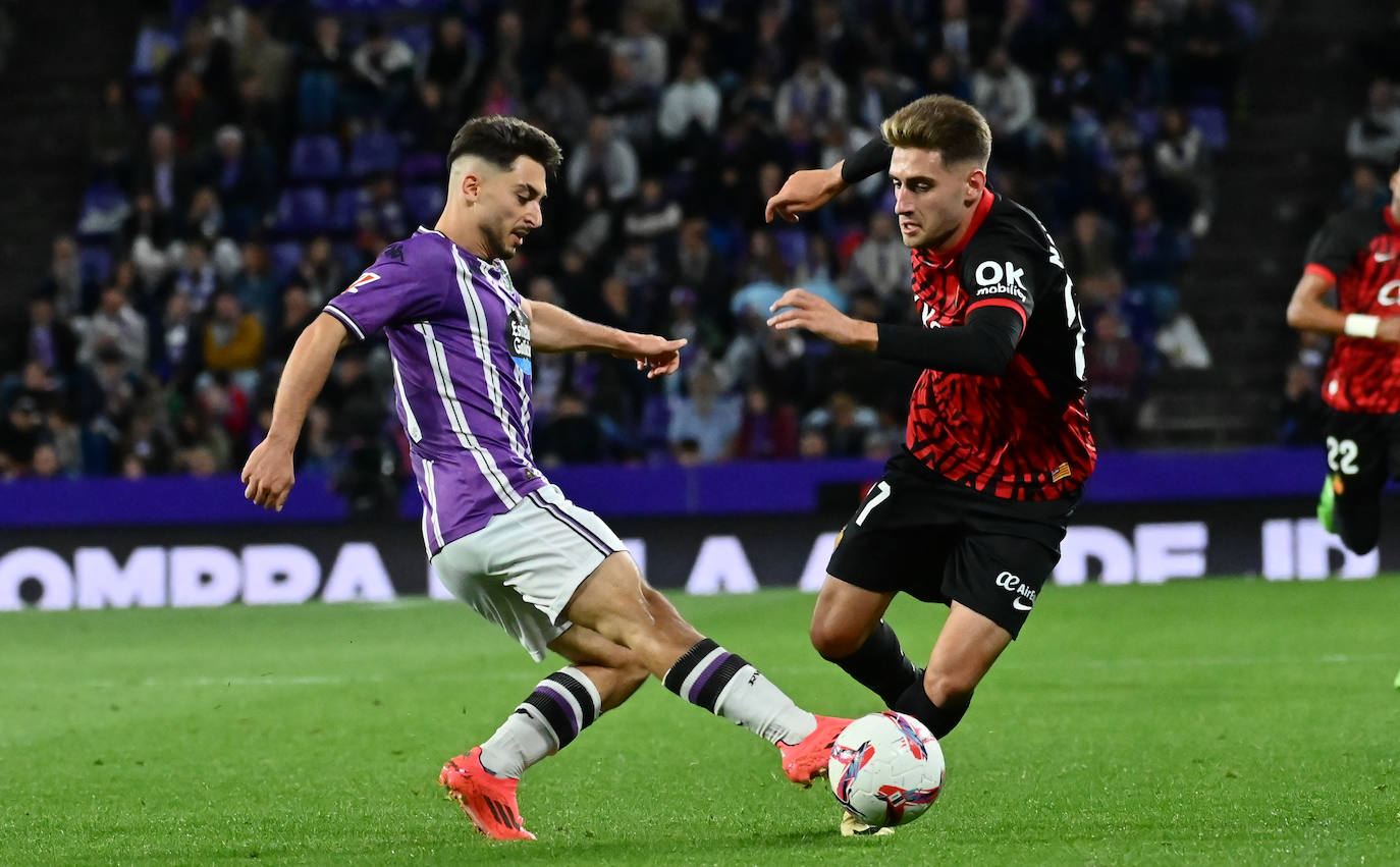 La derrota en casa del Real Valladolid frente al Mallorca, en imágenes