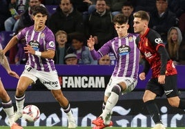 Mario Maroto (izquierda) y Raúl Chasco, en su debut en Primera el pasado viernes frente al Mallorca