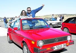 Concentración de modelos Golf que tuvo lugar ayer en el aeródromo de Marugán.