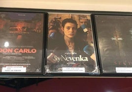 Cartel de la película 'Soy Nevenka' en los cines La Dehesa de Ponferrada.