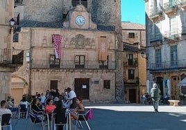 La plaza de España, en Sepúlveda, que acogerá el rodaje.