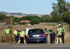 Estado en el que quedó el vehículo tras el accidente.