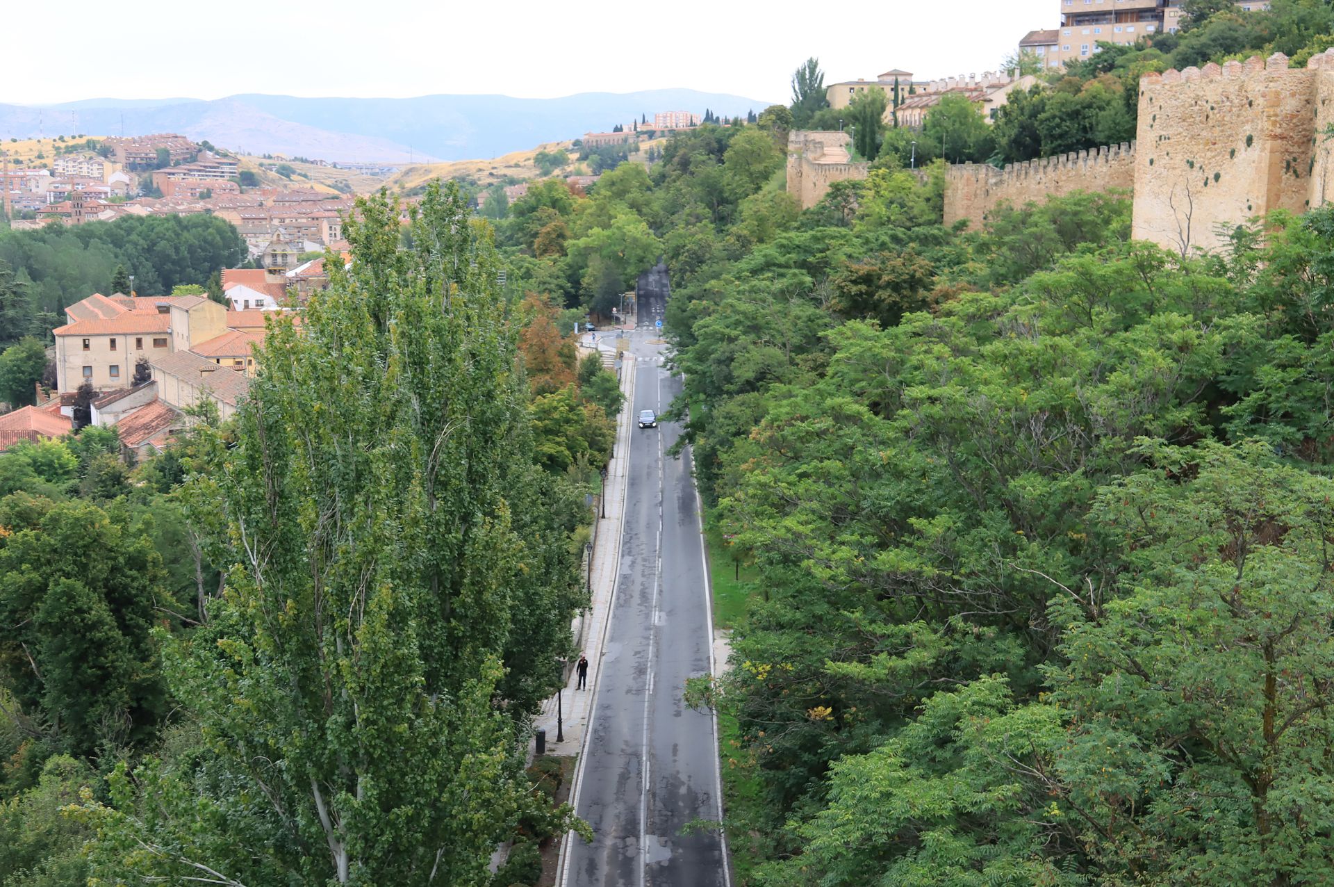 Vista aérea del paseo de Santo Domingo de Guzmán.