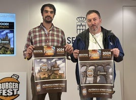 El concejal de Festejos, Gabriel Cobos, junto al promotor del evento, Ángel Rojo.