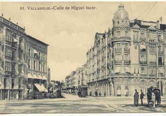 Calle de Miguel Íscar a principios del siglo XX.