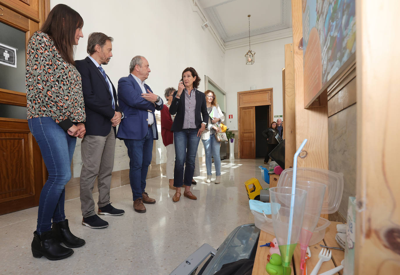 Residuos de plástico de ríos y mares, en Palencia