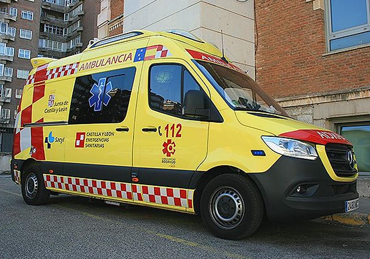 Herido un joven de 21 años tras caerse de la moto en Cigales