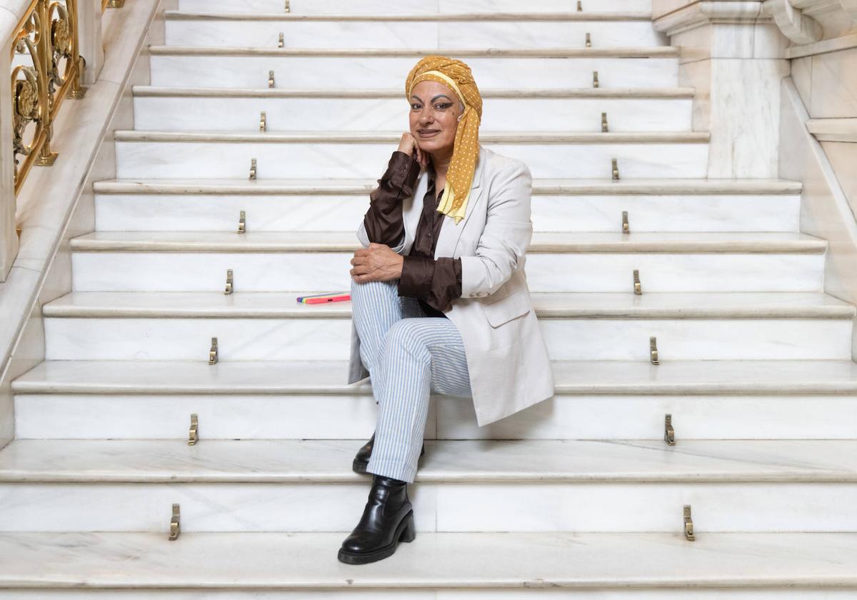 Sonia Sánchez, en el Ayuntamiento de Valladolid.