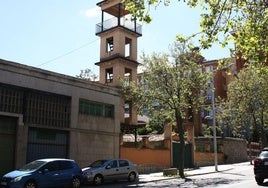 Estado actual del antiguo parque de bomberos en la ciudad de Segovia.