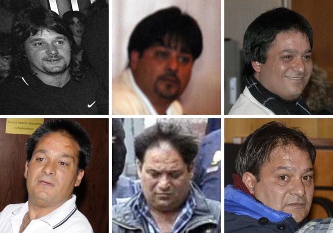 Fotografías de Salvador Romero Larralde en 1998, 2003, 2007, 2008, 2014 y 2015, durante sus distintos juicios y detenciones, salvo la primera, tomada en el poblado de La Esperanza.