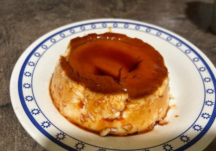 Flan, listo para degustar.