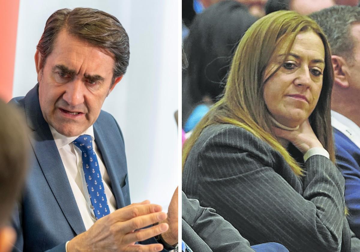 El consejero de Medio Ambiente, Juan Carlos Suárez-Quiñones, y la directora general de Protección Civil, Virginia Barcones.