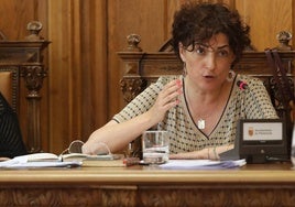 La concejala Judith Castro, en un pleno.